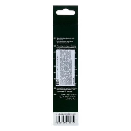 Pencil black-granographic Faber-Castell 1111 HB hexagonal, in a cardboard box-3
