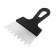 Rolling spatula, 150 mm, tooth 10 mm, stainless steel