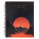 A notebook of 96 sheets in a cage on the crest of Minimalistic, a hard cover, glossy lamination, foil embossing, mix