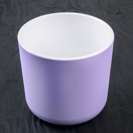 Flower pot with an insert "Lyon", 3 l, lavender-white color