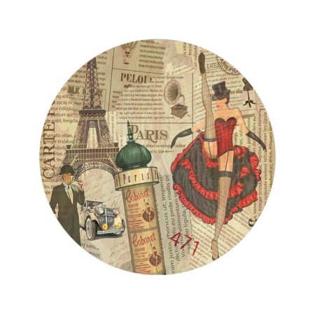 Pareo and beach rug "Kabare Paris", d = 150 cm