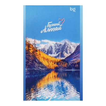 Notepad A6, 32 sheets in a cage on the board "Travels. Russia", covered cardboard, block 60 g/m2, mix-5
