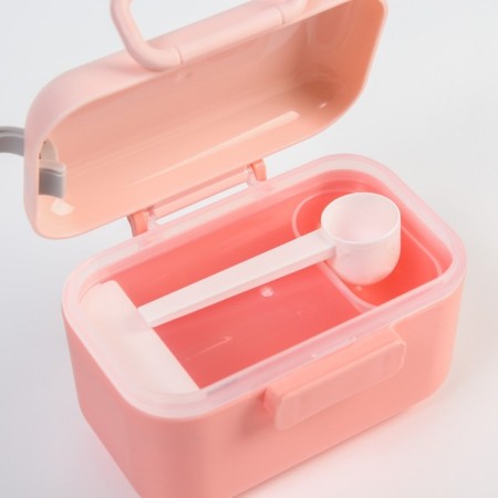 Container for storage of baby food, 400 ml., 12x8.5x7cm, pink color-3