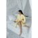 Frequency bathrobe, size 46, yellow color