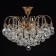 Pearl chandelier 6x60W E14 gold