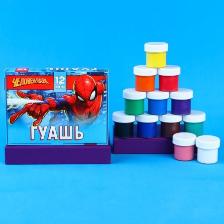 Gouache 12 flowers of 10 ml, spider-man-2