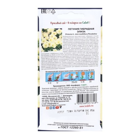 Seeds of Petunia flower "Eliza" F1 1. 5 pieces-1
