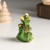 Souvenir Polystone "Green Dragon with Coins" with sparkles mix 3.7x2.8x5 cm