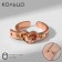 Ring "Heart" belt, color gold, dimensionless