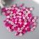 Beads for creativity plastic "gradient pink" set of 20 g, d = 0.8 cm, mix of holes/without