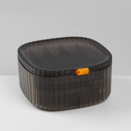 Organizer for storage of decorations "Leo" level 3, 32 cells, 15 × 15 × 7.5 cm, brown color-8