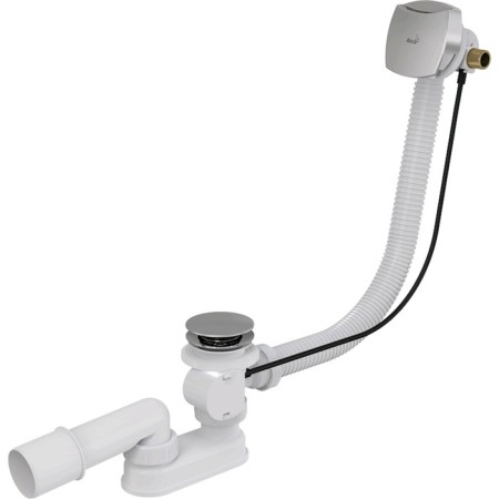 ALCAPLAST A564CRM1, Automat, Lenger 57 cm, with pouring water through overflows, chrome 50750