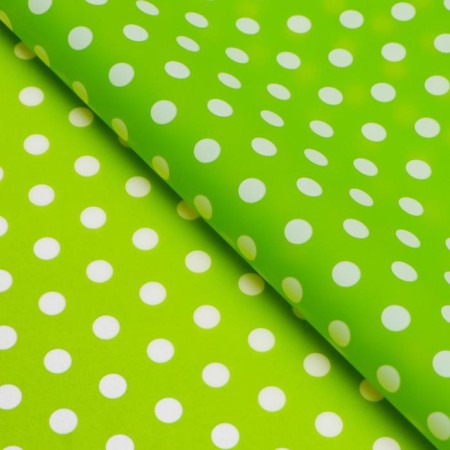 Matte film "Large peas" green, 0.58 x 0.58 m-1