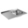 Kitchen sink Mixline 527971, invoice, thickness 0.4 mm, 80x60x16 cm, right, release 1 1/2 "