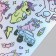 Holographic stickers (stickers) "Unicorns" 10x15 cm, 5-212