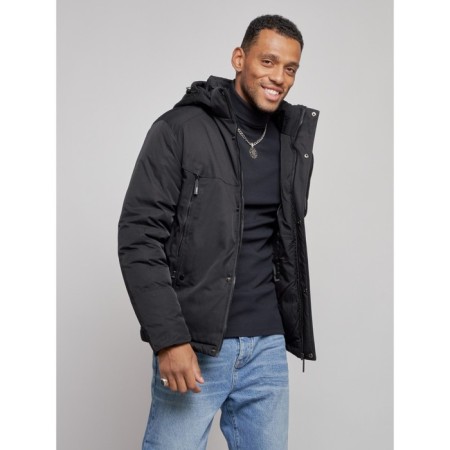Sports male winter, size 62, black color-7