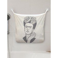 Organizer in a bathtub on suction cups “Frida with flowers”, for storing toys and trifles, size 33x39 cm