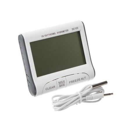Thermometer Luazon LTR-15, electronic, 2 temperature sensors, humidity sensor, white-4