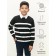 Sweater Knitted Baby Amarobaby Strip, Height 128 cm, Black Color