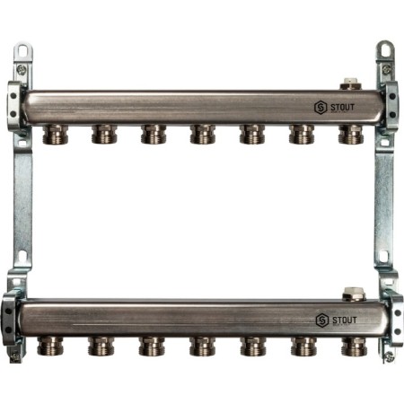 Collector Stout SMS 0923 000007, stainless steel for radiator wiring 7 outputs