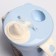 Pilot nursery with soft nose, 270 ml., With handles, color light blue, MIX drawing