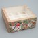 Folding box for 9 cupcakes with a “Cozy New Year” window, 25 x 25 x 10 cm, New Year
