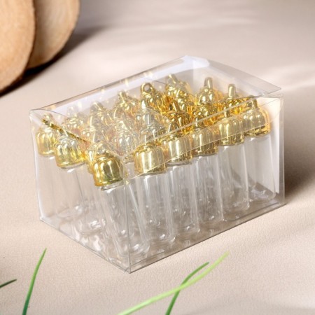 The basis for creativity and decor "A bottle with a suspension on the lid", 3 ml, color gold-2