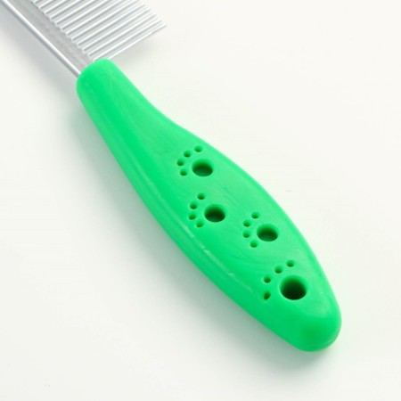 Comb "paws" elongated, 20.5 x 3 cm, green-3