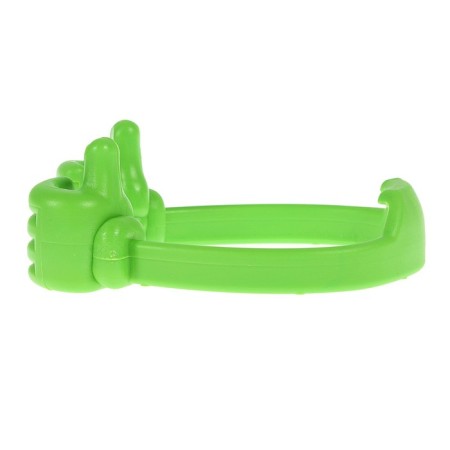 Luazon phone stand, in the form of hands, adjustable width, green-4