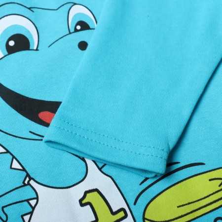 Turtleneck for boys, turquoise color, height 104 cm-2