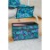 Boxing for the little things "Tropics", 3 pockets, 25 × 12 × 15 cm, blue color