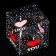 Folding box from PVC I Love You, 7 x 7 x 7 cm
