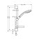 Hansgrohe Croma 100 shower headset with a bar 65 cm and soap