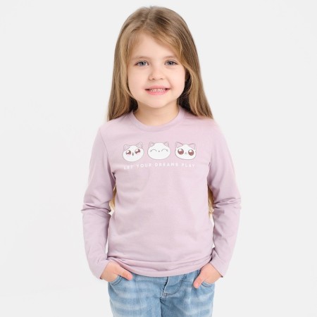Children's T -shirt with DL. hands. KAFTAN "Dream" R.30 (98-104), purple