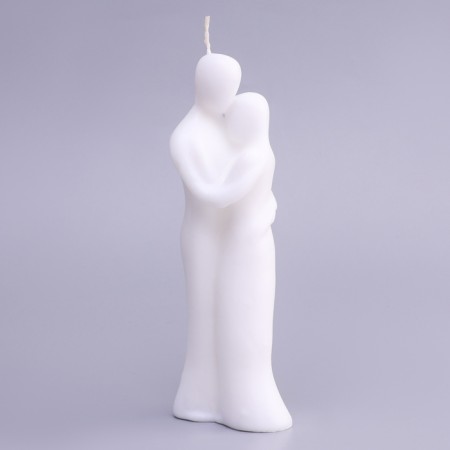 Figure candle "Love couple", 15x5 cm, white-2