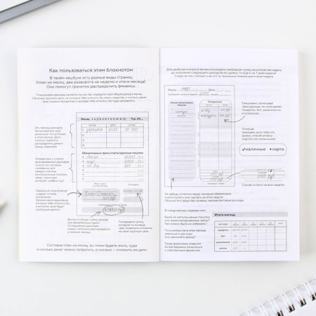 Smart notebook Cashbook A6, 68 sheets "Enotics Tips"-4