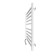 The electric heated towel "Sanprise" circuit P10, 500x1000 mm, left, chrome