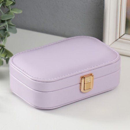 Casket to the leatherette for jewelry "Emory" Lilac15x10x4.5 cm