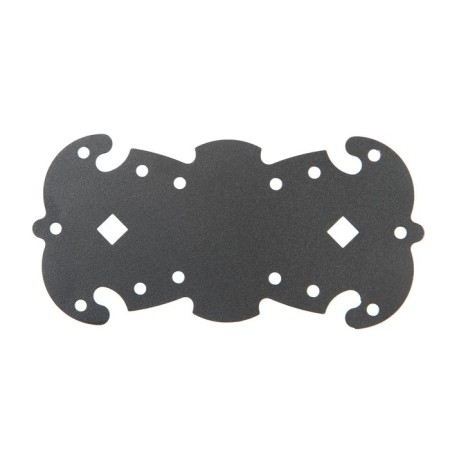 Figure mounting plate, tundra 205x96x2.1, Polymer packaging, black 1 pcs-1