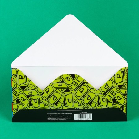 Money envelope, 16.5 x 8 cm "Donold Duck", Mickey Mouse