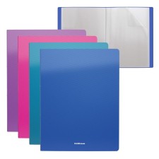 Folder with 40 A4 inserts, 500 μm, Erichkrause Glance Vivid, embossed, heat welding, mix