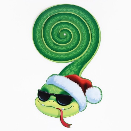 Christmas tree toy, suspension - spiral "Snake", 16 x 27 cm-2