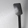 Shower watering can Wasserkraft A130, 3 modes, ABS plastic, black