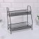 Organizer for storing cosmetics/accessories, two -level, 35 × 17 × 8 cm, black color