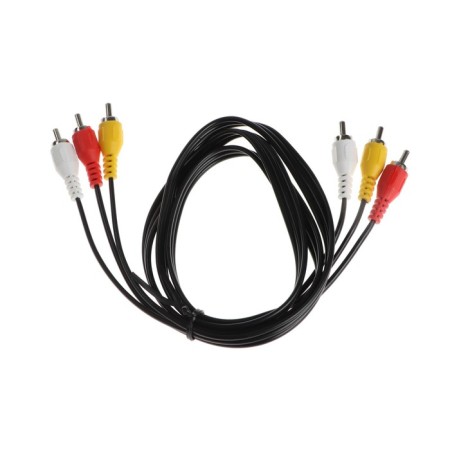 Audio/video signal, 3XRCA (M) -3XRCA (M), 1 m, black-2