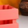 Wooden Kashpo 12 × 11 × 9 cm "odnushka light", double -strip, pink light giving beautifully