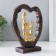 Souvenir Polystone "Lovers in the heart - recognition of love" Gold 16x6x20 cm