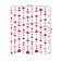 Great tablecloth "Girlyand from hearts", rectangular, oxford, size 120x145 cm