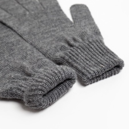 Female gloves, graphite color, size 18-2