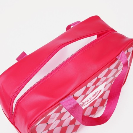 Lightning cosmetic bag, raspberry color-2